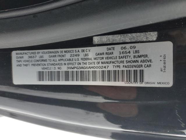 3VWPG3AG6AM000247 - 2010 VOLKSWAGEN NEW BEETLE Schwarz Foto 12