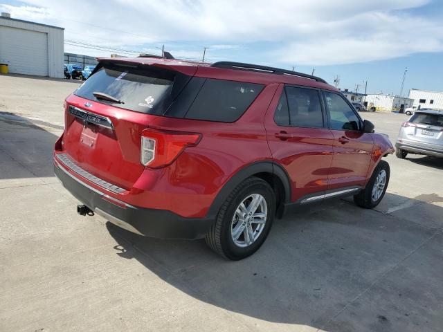 1FMSK7DH2MGB43617 - 2021 FORD EXPLORER XLT RED photo 3