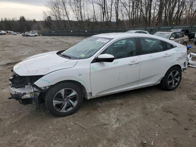 19XFC2F66KE034270 - 2019 HONDA CIVIC LX WHITE photo 1