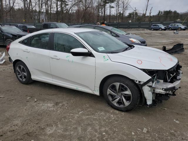 19XFC2F66KE034270 - 2019 HONDA CIVIC LX WHITE photo 4