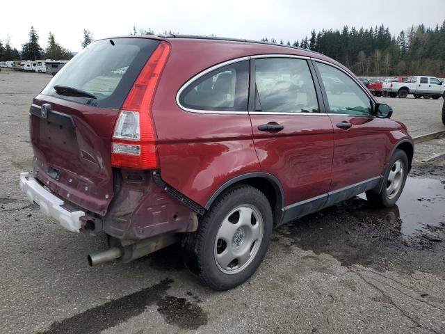 JHLRE48398C006908 - 2008 HONDA CR-V LX MAROON photo 3