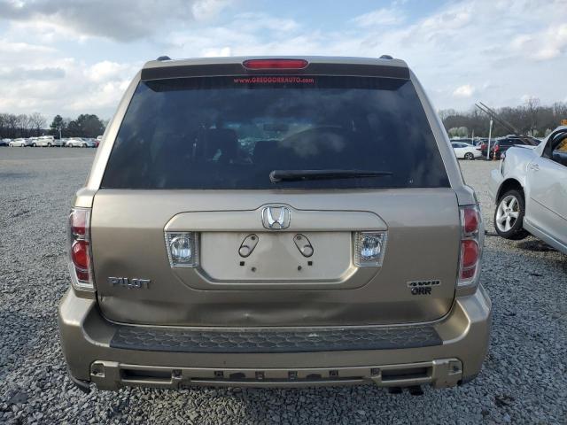 5FNYF18597B012280 - 2007 HONDA PILOT EXL GOLD photo 6