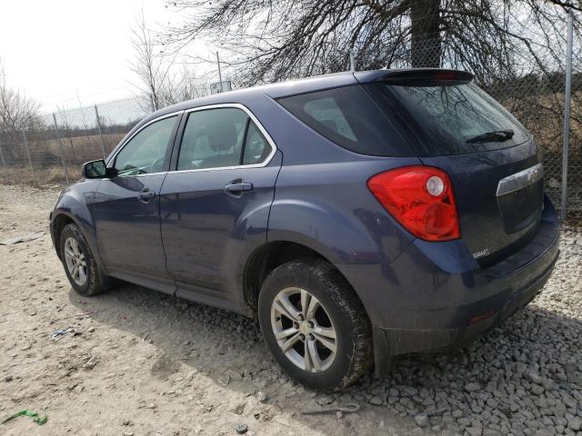 2GNALAEK0E6110676 - 2014 CHEVROLET EQUINOX LS BLUE photo 2