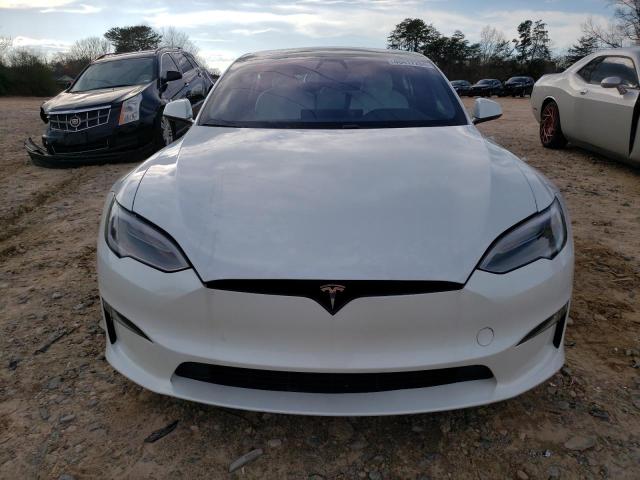 5YJSA1E56NF467125 - 2022 TESLA MODEL S WHITE photo 5