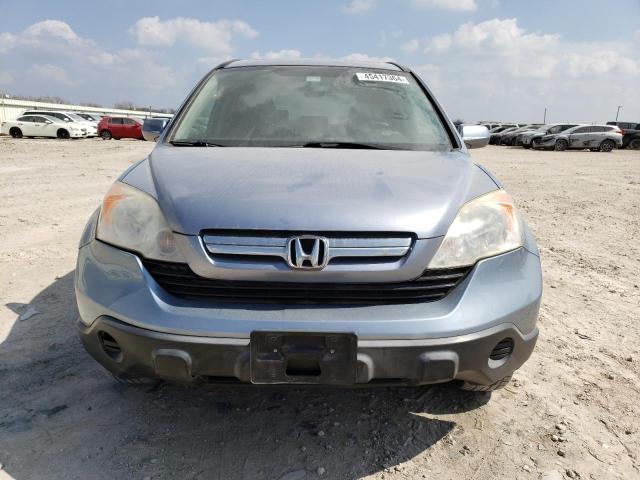 JHLRE38719C005606 - 2009 HONDA CR-V EXL BLUE photo 5