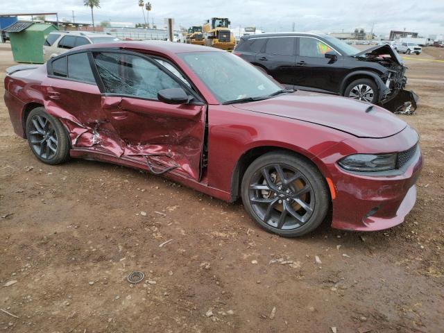 2C3CDXHG1MH616307 - 2021 DODGE CHARGER GT BURGUNDY photo 4