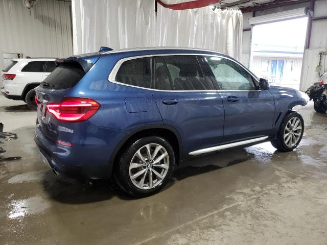 5UXTR9C50JLD68730 - 2018 BMW X3 XDRIVE30I BLUE photo 3