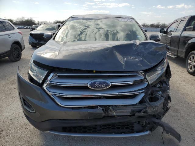 2FMTK3J90FBB24889 - 2015 FORD EDGE SEL GRAY photo 5