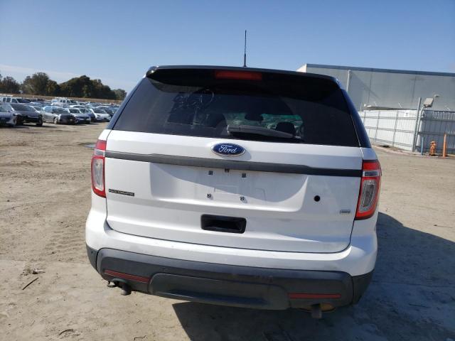 1FM5K8AR0DGC63416 - 2013 FORD EXPLORER POLICE INTERCEPTOR WHITE photo 6