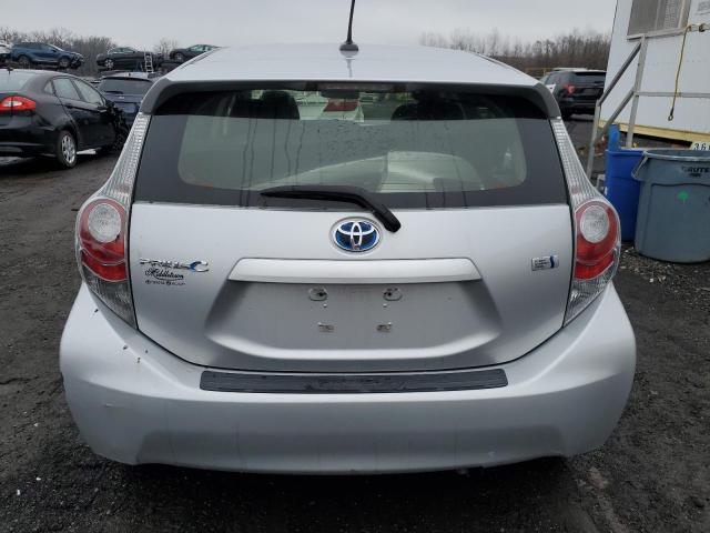 JTDKDTB30E1071450 - 2014 TOYOTA PRIUS C SILVER photo 6