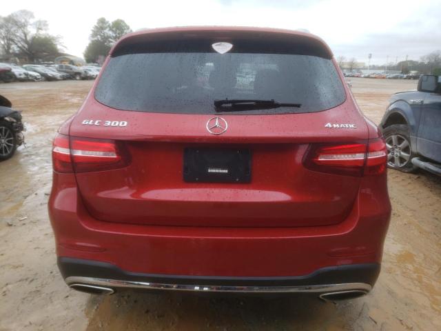 WDC0G4KB7GF021527 - 2016 MERCEDES-BENZ GLC 300 4MATIC RED photo 6