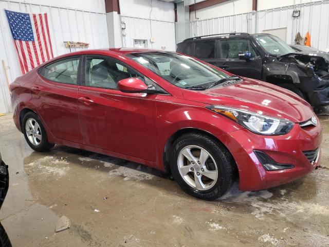 5NPDH4AE0FH601562 - 2015 HYUNDAI ELANTRA SE RED photo 4