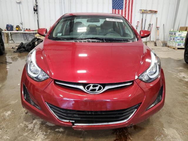 5NPDH4AE0FH601562 - 2015 HYUNDAI ELANTRA SE RED photo 5