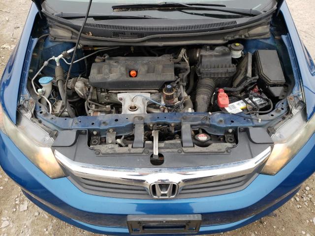 19XFB2F57CE322763 - 2012 HONDA CIVIC LX BLUE photo 11