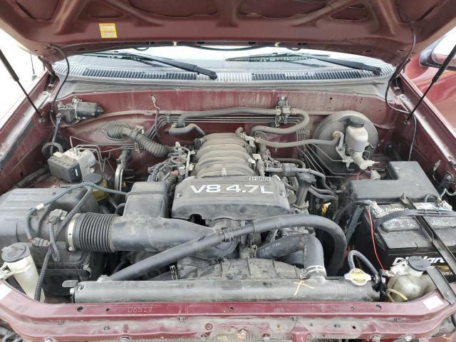 5TBRT34176S480295 - 2006 TOYOTA TUNDRA ACCESS CAB SR5 MAROON photo 11