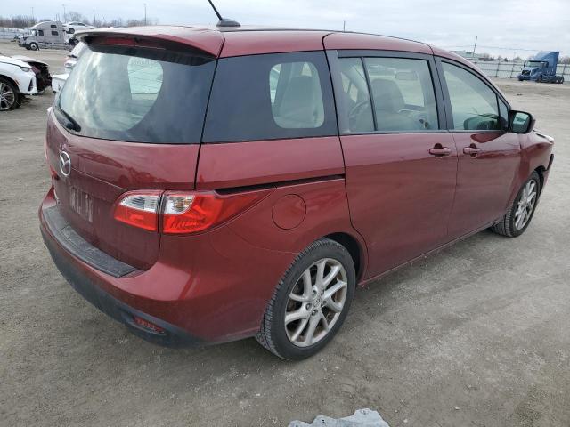 JM1CW2DL3C0126532 - 2012 MAZDA 5 RED photo 3