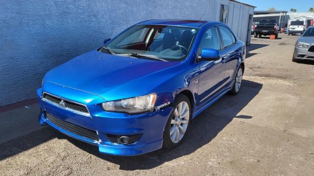 JA3AU86WX9U038052 - 2009 MITSUBISHI LANCER GTS BLUE photo 2