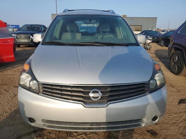 5N1BV28U78N105500 - 2008 NISSAN QUEST S SILVER photo 5