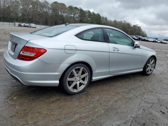 WDDGJ4HB1DF999617 - 2013 MERCEDES-BENZ C 250 SILVER photo 3