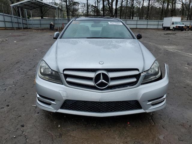 WDDGJ4HB1DF999617 - 2013 MERCEDES-BENZ C 250 SILVER photo 5