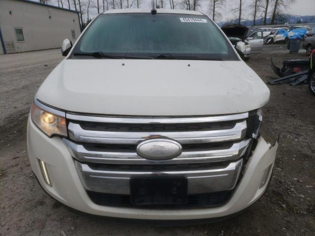 2FMDK3JC0DBB12173 - 2013 FORD EDGE SEL WHITE photo 5