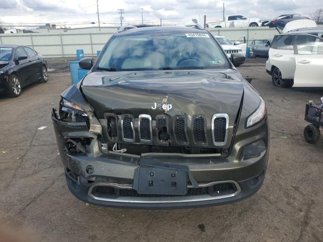 1C4PJMDB6FW538481 - 2015 JEEP CHEROKEE LIMITED GREEN photo 5