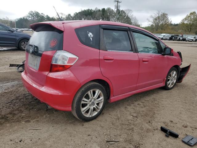 JHMGE88479S055938 - 2009 HONDA FIT SPORT RED photo 3