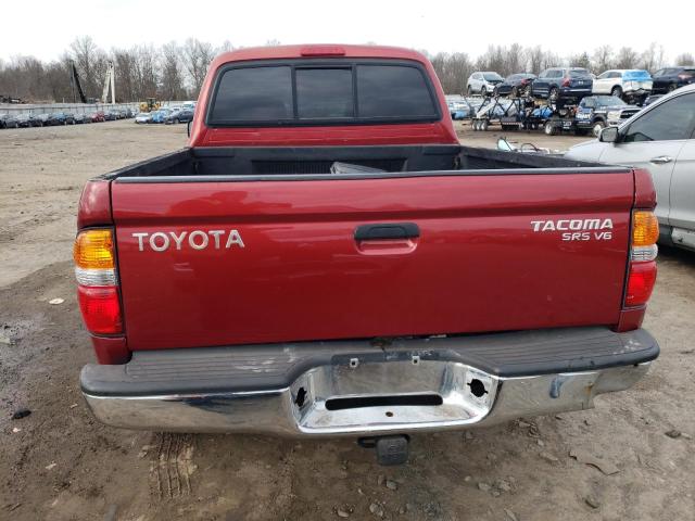 5TEHN72N93Z197146 - 2003 TOYOTA TACOMA DOUBLE CAB 红色 照片 6
