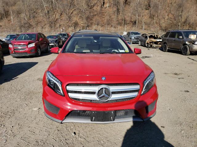 WDCTG4GB4FJ142050 - 2015 MERCEDES-BENZ GLA 250 4MATIC RED photo 5