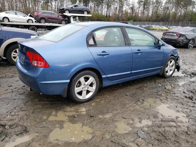 1HGFA16848L089822 - 2008 HONDA CIVIC EX BLUE photo 3