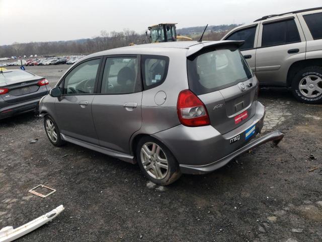 JHMGD37637S016608 - 2007 HONDA FIT S SILVER photo 2