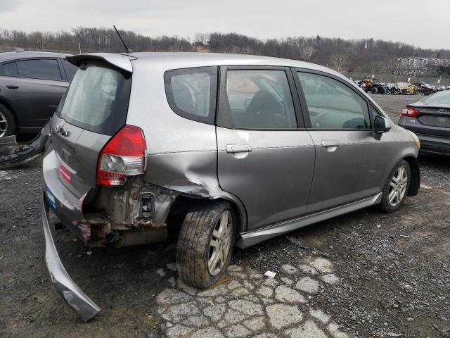 JHMGD37637S016608 - 2007 HONDA FIT S SILVER photo 3