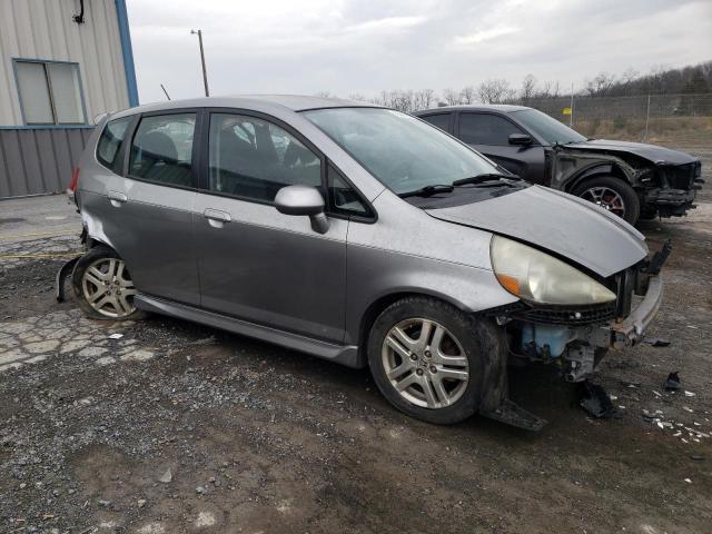 JHMGD37637S016608 - 2007 HONDA FIT S SILVER photo 4