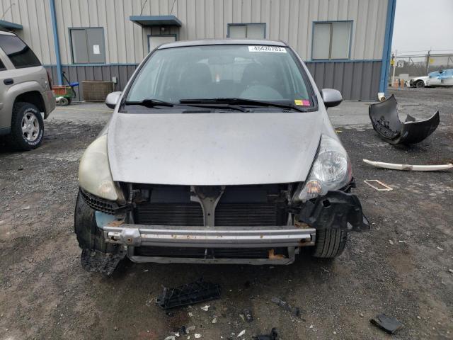 JHMGD37637S016608 - 2007 HONDA FIT S SILVER photo 5