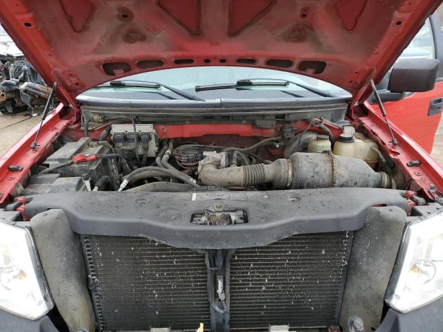 1FTRF12265NA58554 - 2005 FORD F150 RED photo 11