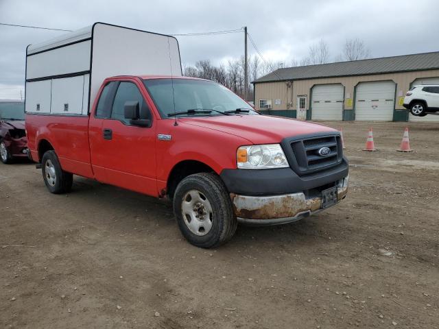 1FTRF12265NA58554 - 2005 FORD F150 RED photo 4