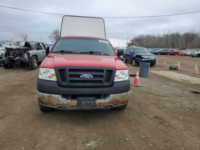 1FTRF12265NA58554 - 2005 FORD F150 RED photo 5