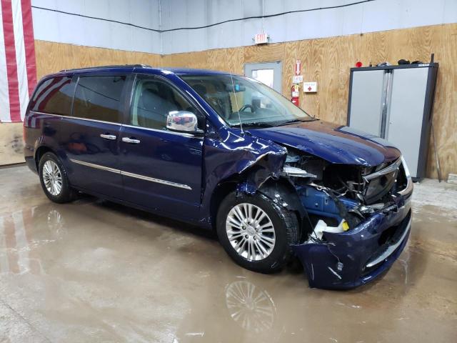 2C4RC1CG1FR674735 - 2015 CHRYSLER TOWN & COU TOURING L BLUE photo 4