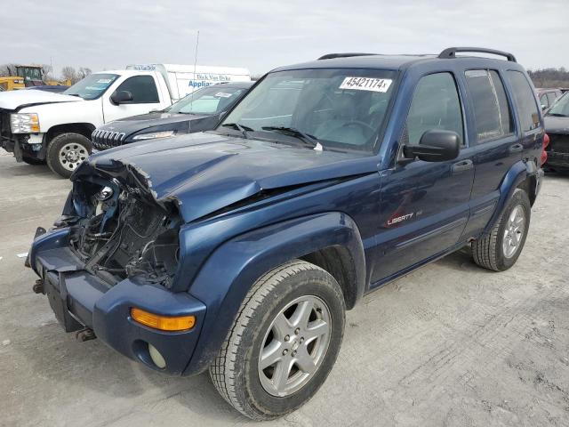 1J4GL58K93W660560 - 2003 JEEP LIBERTY LIMITED BLUE photo 1