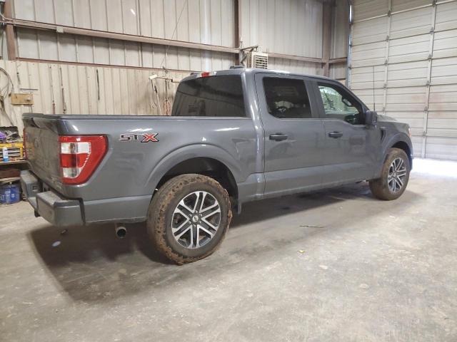 1FTEW1CPXNKF10838 - 2022 FORD F150 SUPERCREW GRAY photo 3
