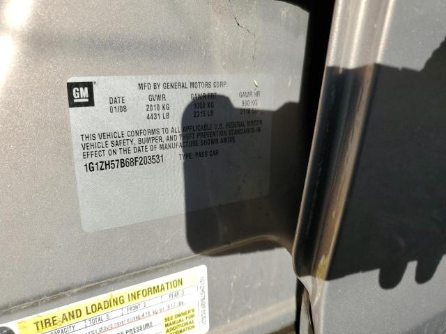 1G1ZH57B68F203531 - 2008 CHEVROLET MALIBU 1LT 棕色 照片 12