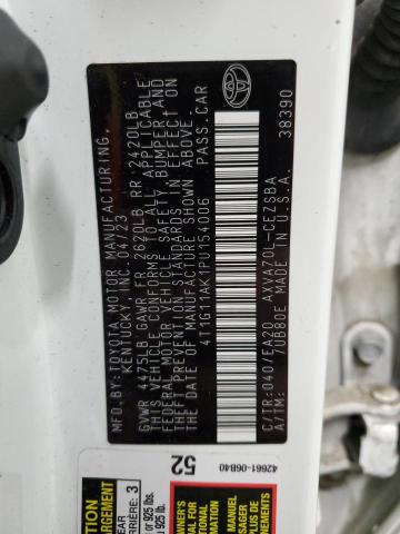 4T1G11AK1PU154006 - 2023 TOYOTA CAMRY SE NIGHT SHADE WHITE photo 12