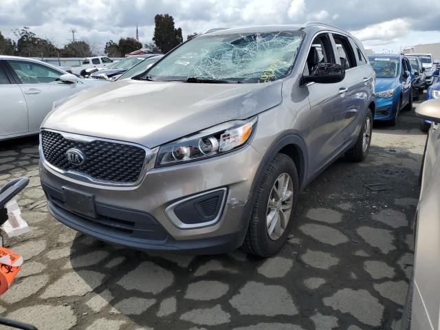 5XYPG4A32GG178975 - 2016 KIA SORENTO LX GRAY photo 1