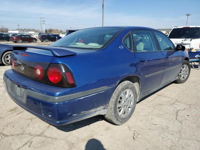 2G1WF52E559165238 - 2005 CHEVROLET IMPALA BLUE photo 3