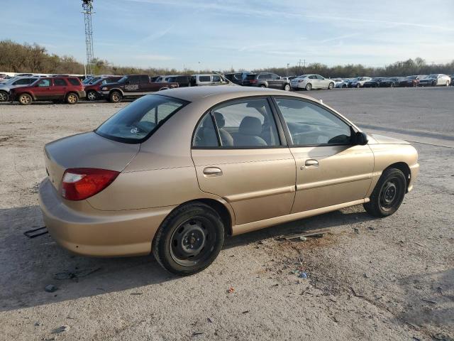 KNADC123626127208 - 2002 KIA RIO GOLD photo 3