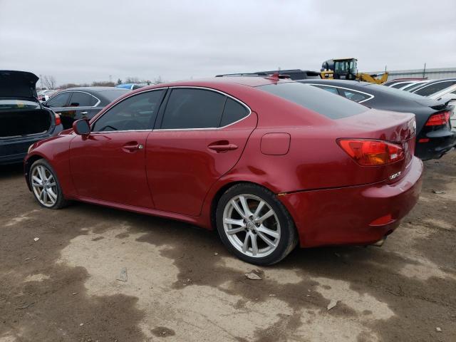 JTHBE262472007853 - 2007 LEXUS IS 350 RED photo 2