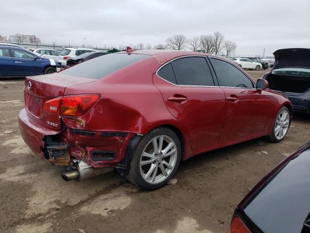 JTHBE262472007853 - 2007 LEXUS IS 350 RED photo 3