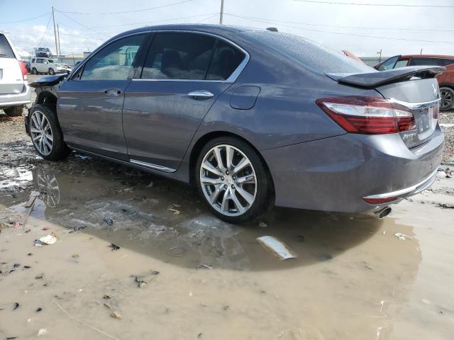 1HGCR3F80HA013131 - 2017 HONDA ACCORD EXL GRAY photo 2