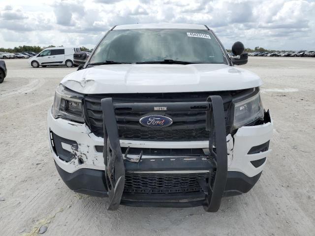 1FM5K8AR1KGB23419 - 2019 FORD EXPLORER POLICE INTERCEPTOR WHITE photo 5