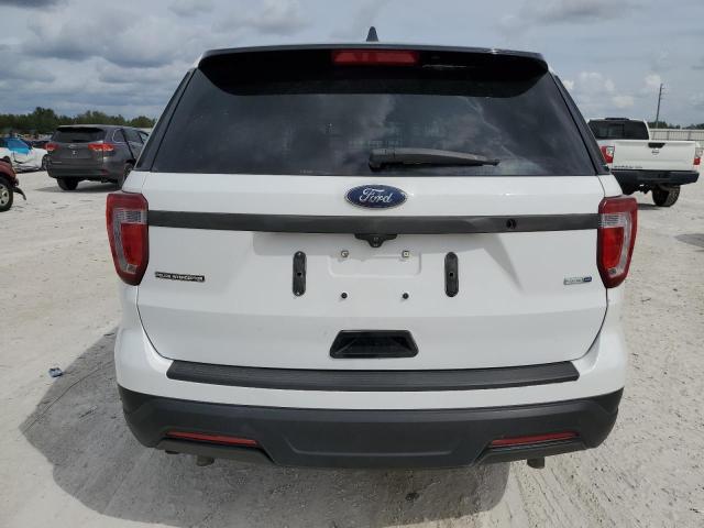 1FM5K8AR1KGB23419 - 2019 FORD EXPLORER POLICE INTERCEPTOR WHITE photo 6